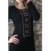 Embroidered dress "Firework" black